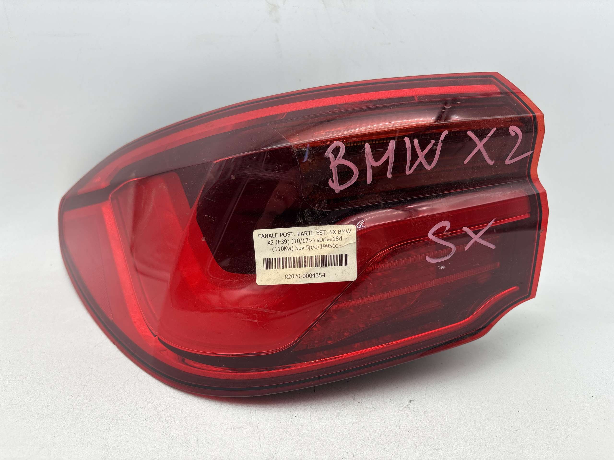 Fanale Posteriore esterno sinistro BMW X2 F39 2017