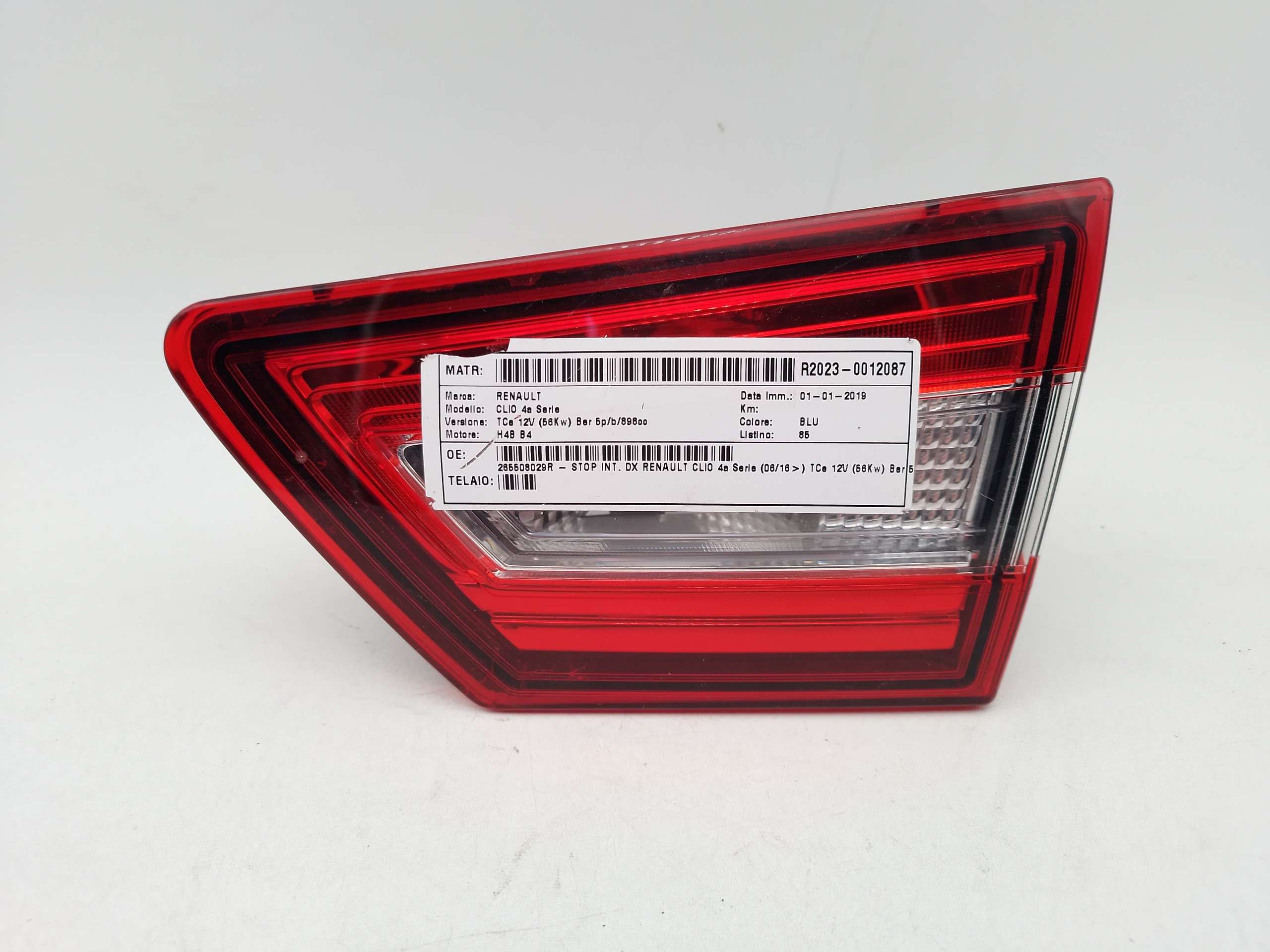 Fanale Posteriore interno destro RENAULT CLIO 4 SERIE (2012-2016)