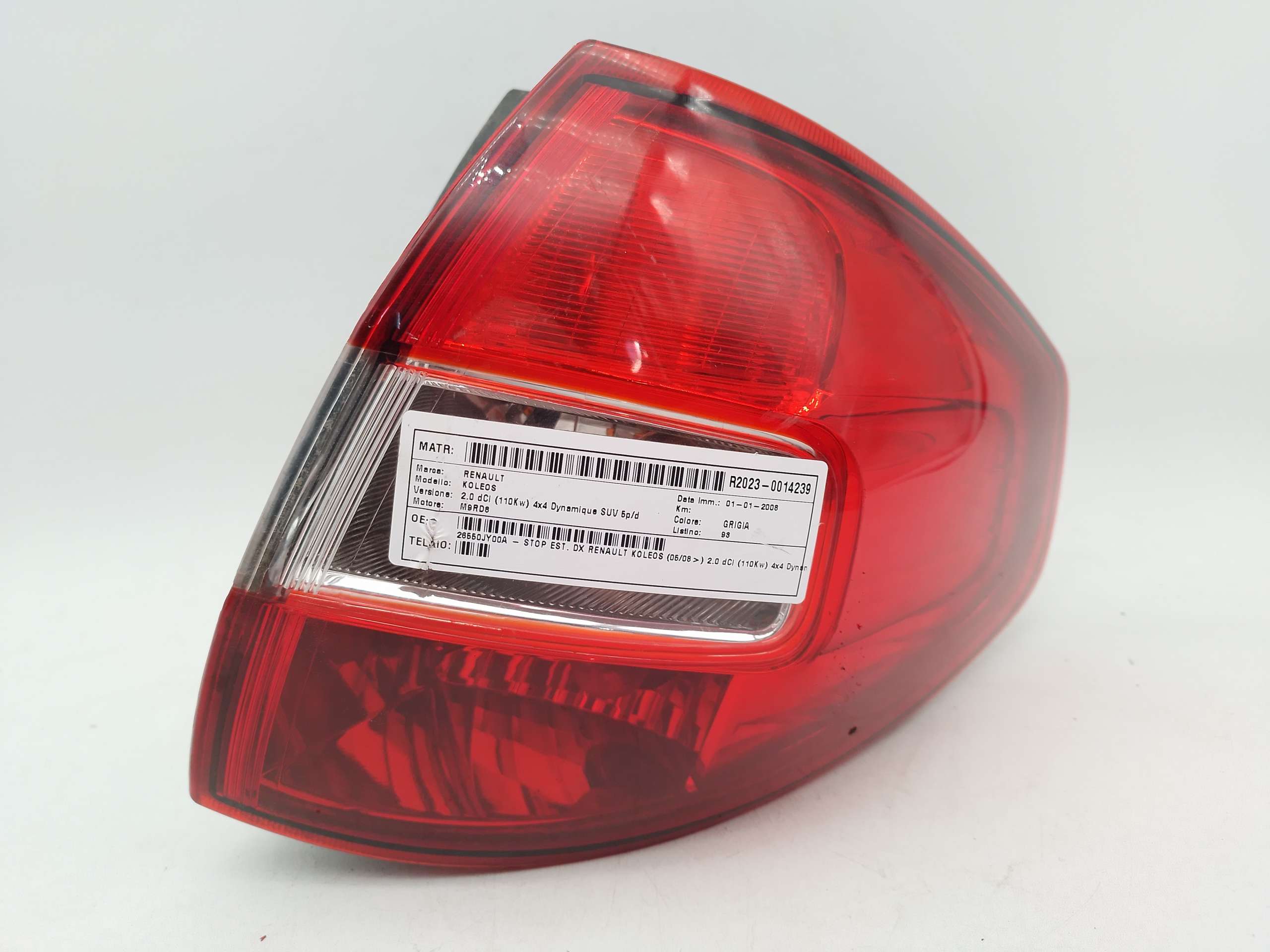Fanale Posteriore esterno destro RENAULT KOLEOS 2008