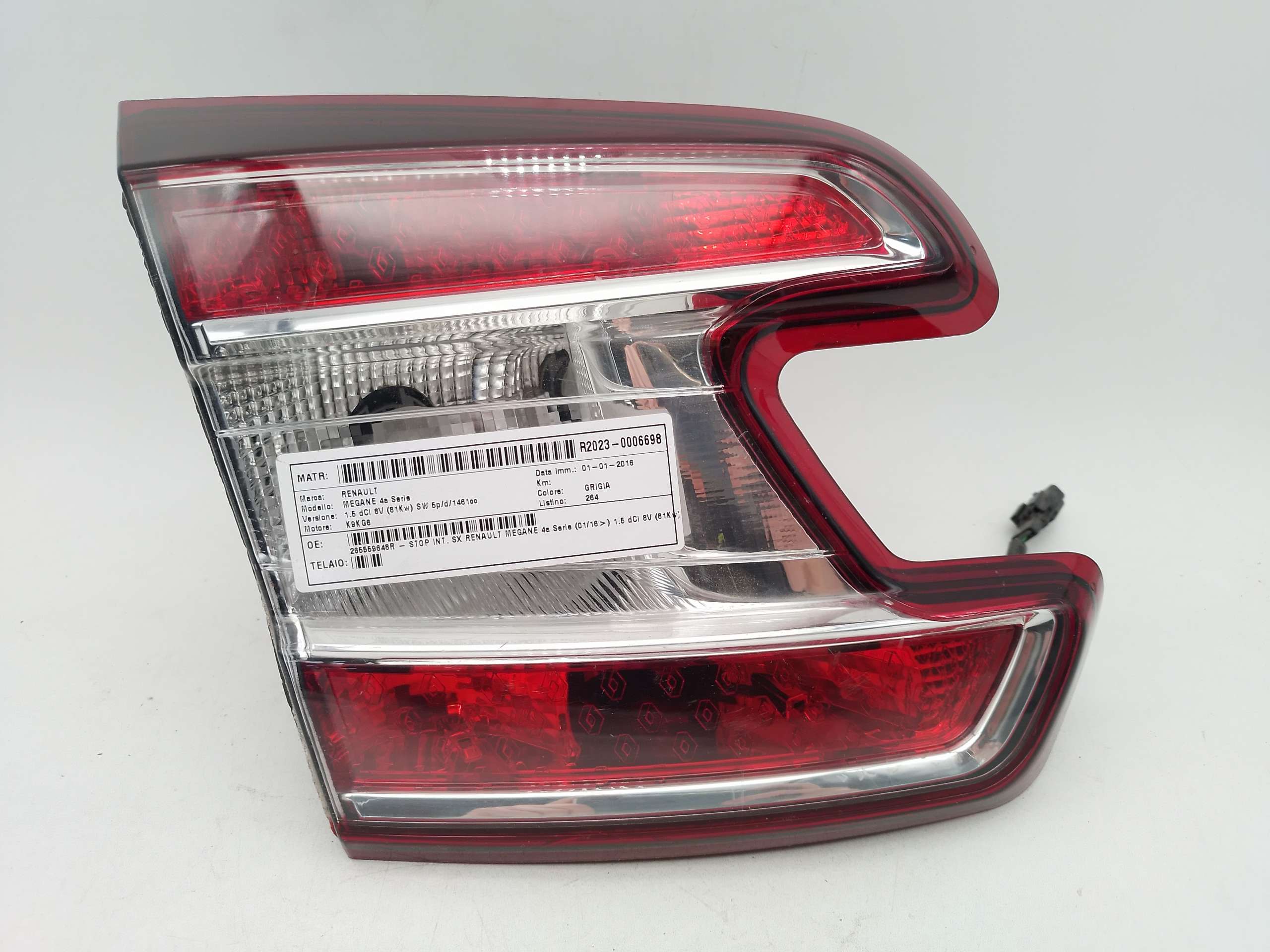 Fanale Posteriore interno sinistro RENAULT MEGANE 2008 Station Wagon