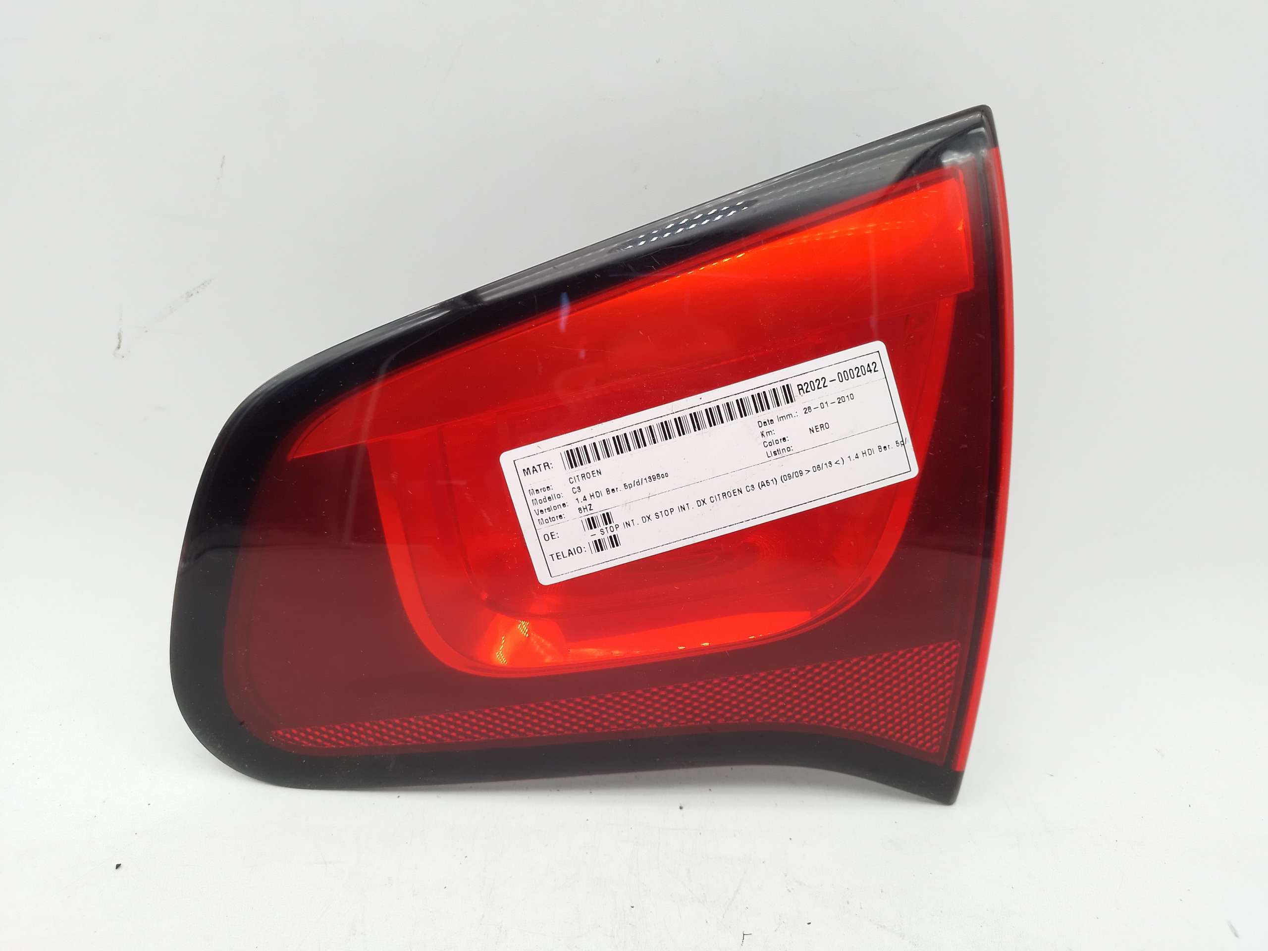 Fanale Posteriore interno destro CITROEN C3 A51 2009-2013