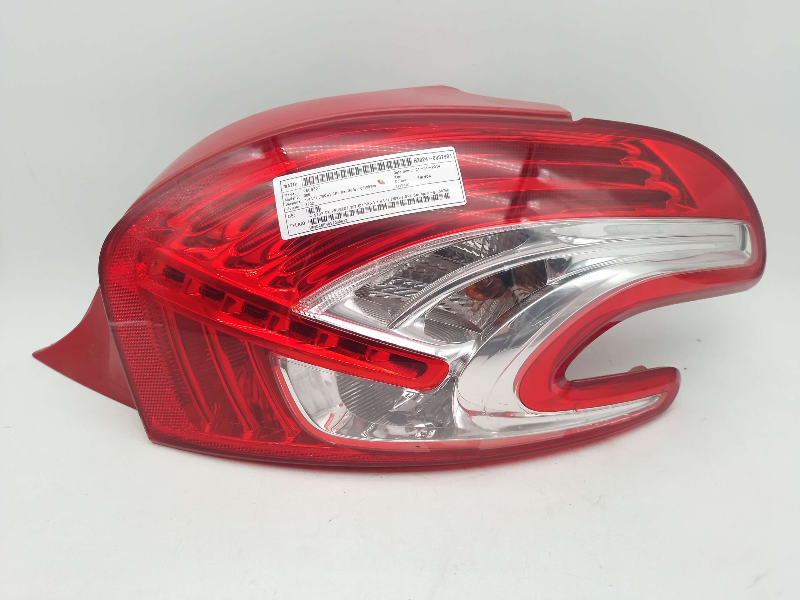 Fanale Posteriore destro PEUGEOT 208 2012