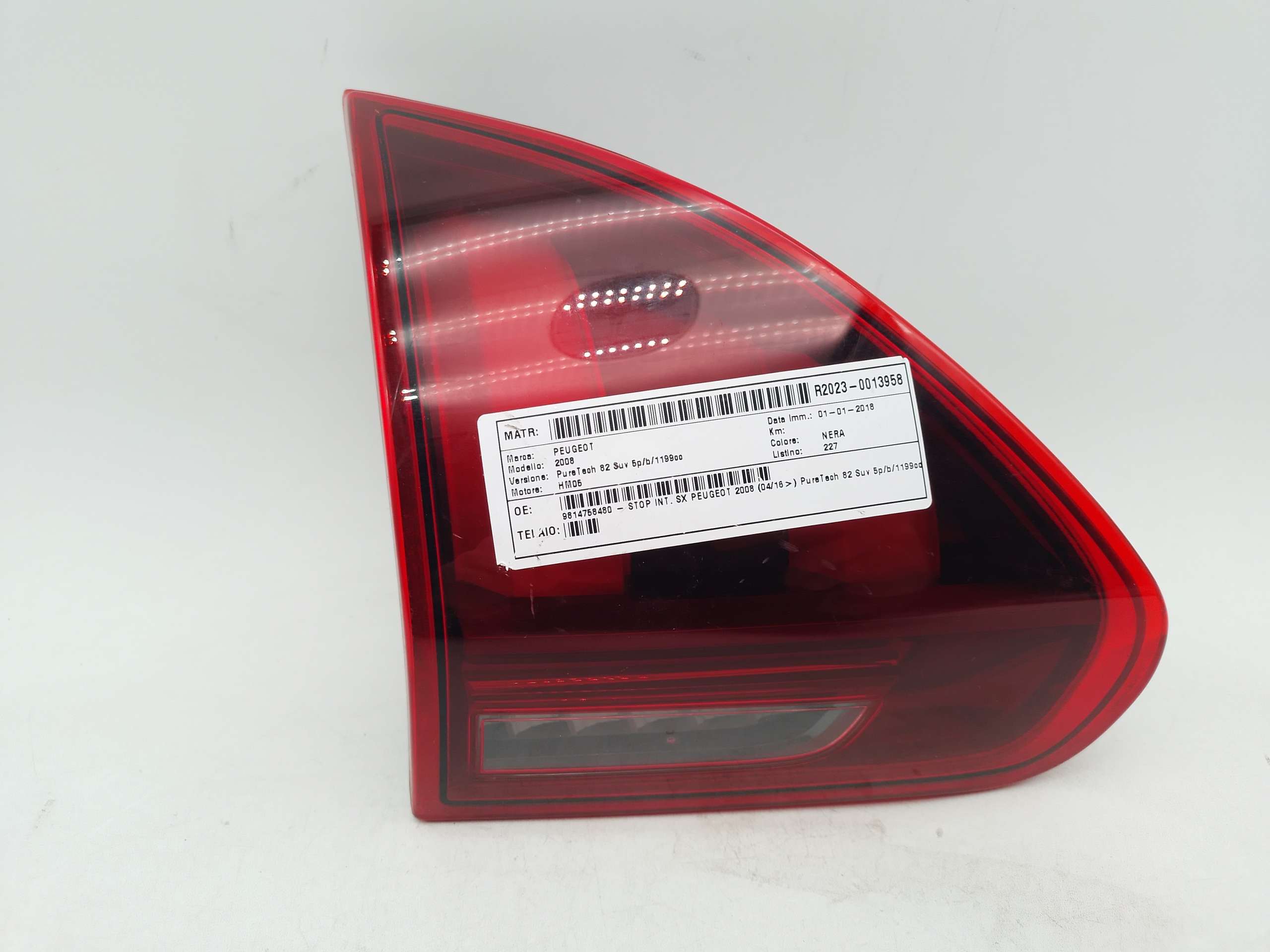Fanale Posteriore interno sinistro PEUGEOT 2008 (2016)