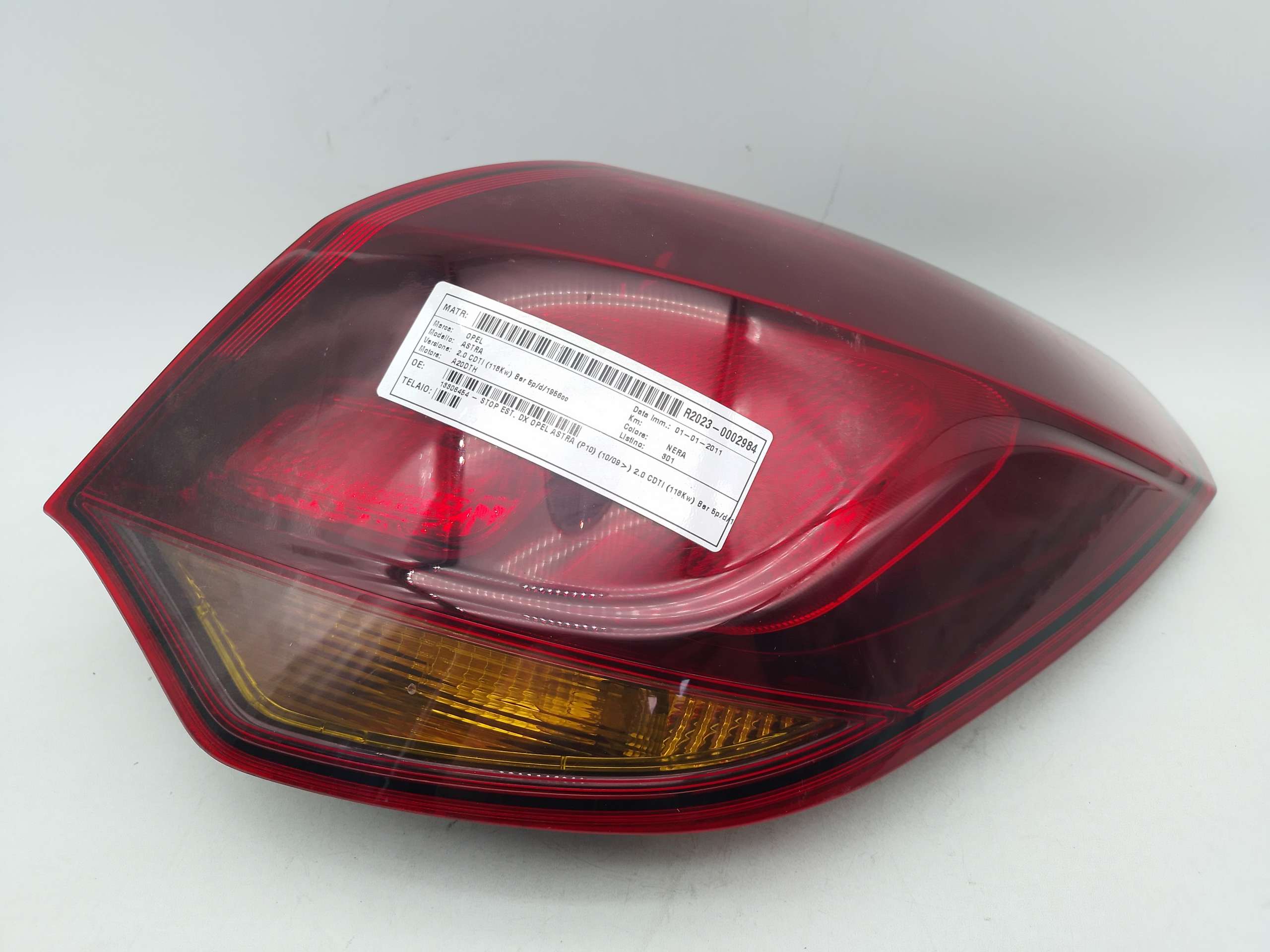 Fanale Posteriore destro OPEL ASTRA P10 Berlina 2009-2018 fondo scuro