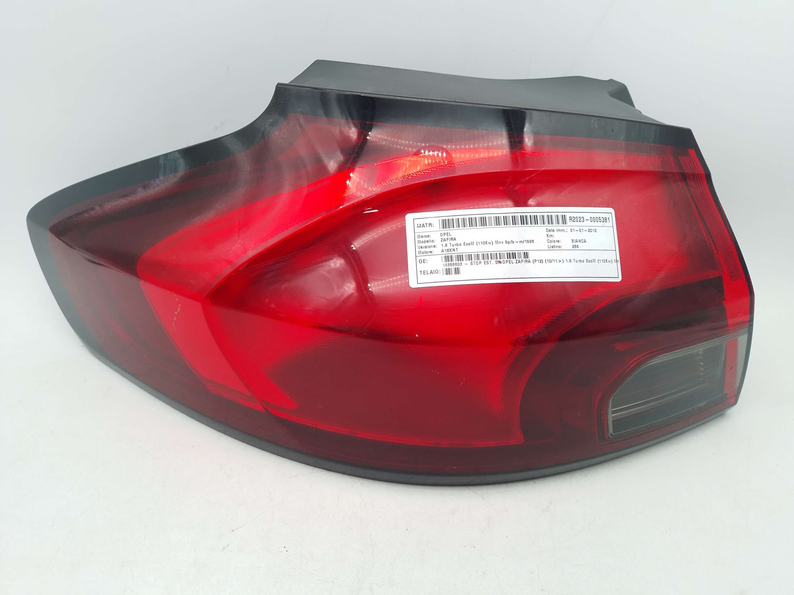Fanale Posteriore esterno sinistro OPEL ZAFIRA P12 2011